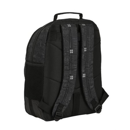 MOCHILA DOBLE CON CANTONERAS ADAPTABLE A CARRO BATMAN COMIX