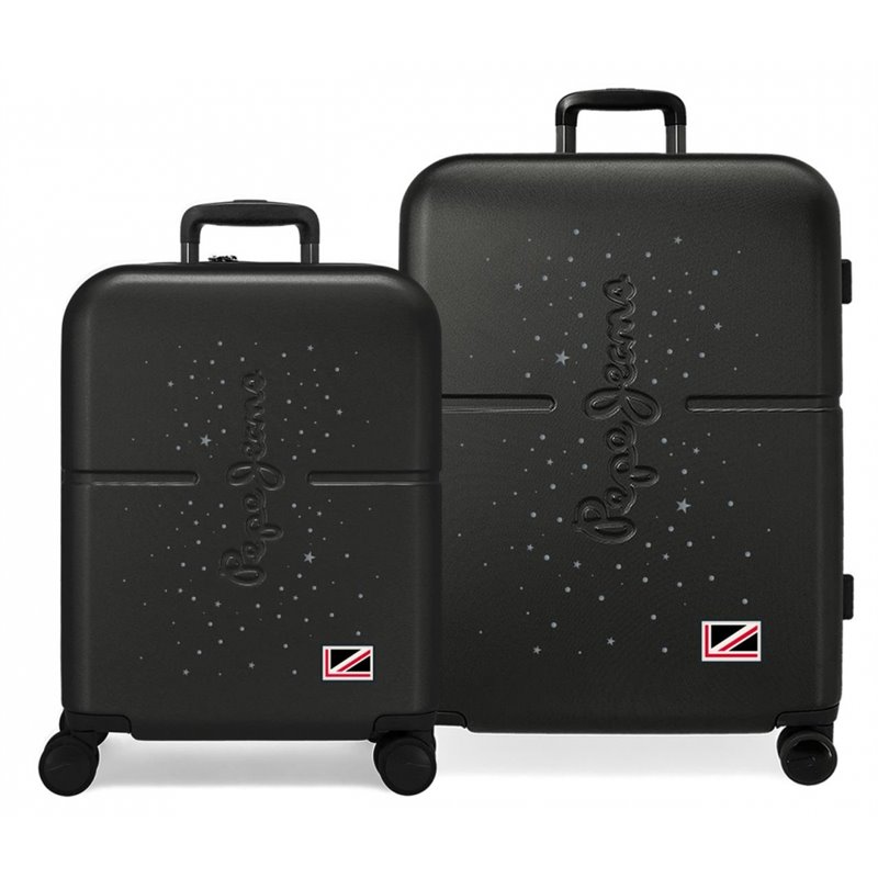 Juego de maletas Pepe Jeans Jane Negro rígidas 55-70cm