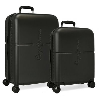 Juego de maletas Pepe Jeans Highlight Negro rígidas 55-70cm