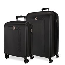 Juego de maletas rígidas 55-70cm Movom New Riga Negro