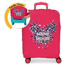 Funda para maleta de cabina Minnie fucsia