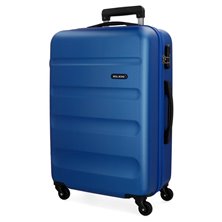 Maleta Grande Rígida 75cm Roll Road Flex Azul