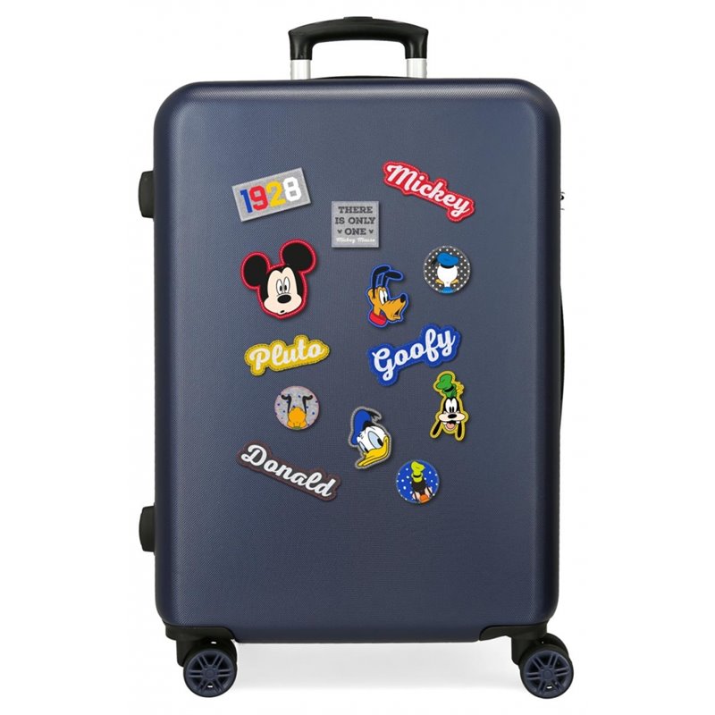 Maleta mediana Mickey rígida 65cm personajes Azul Marino