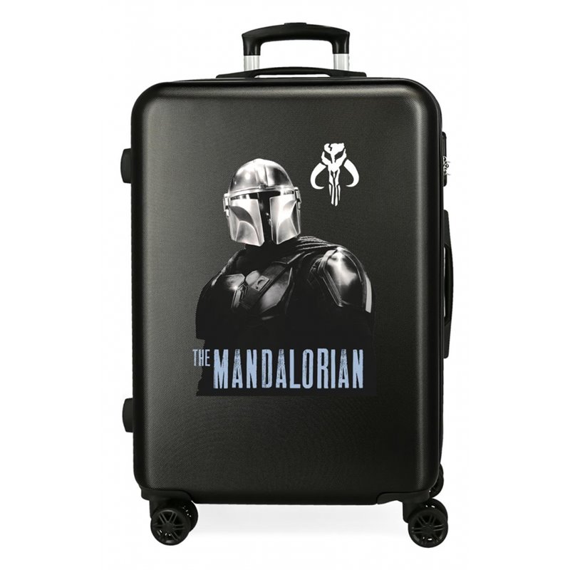 Maleta Mediana Star Wars The Mandalorian rígida 68cm Negro