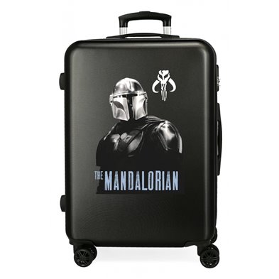 Maleta Mediana Star Wars The Mandalorian rígida 68cm Negro