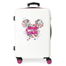 Maleta mediana Minnie rígida 68cm Sunny Day Flores Fucsia