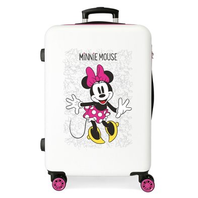 Maleta Mediana Minnie Enjoy the Day Blanca