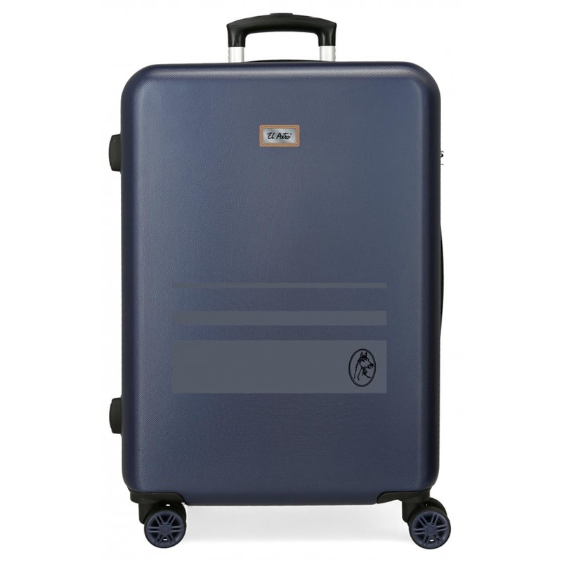 Maleta mediana EL POTRO Chic rígida 65cm Marino