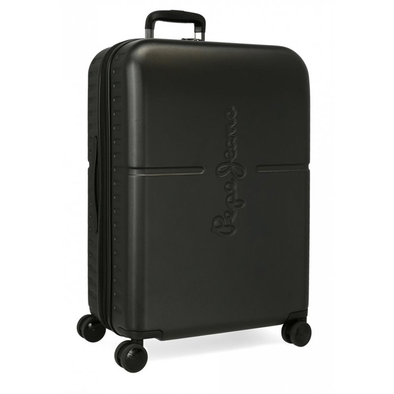 Maleta mediana Pepe Jeans Highlight Negra rígida 70cm