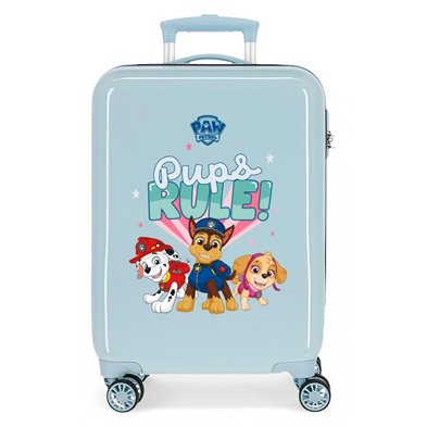 Maleta de Cabina Paw Patrol Pups Rule rígida 55cm Azul Claro