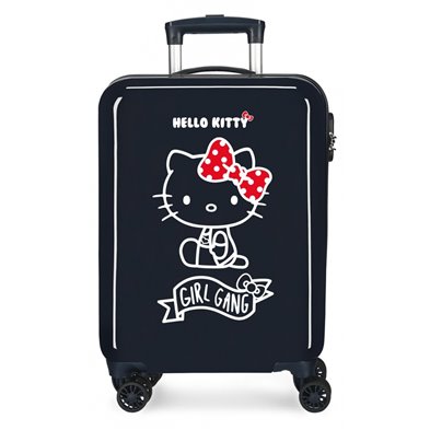 Maleta de cabina Girl Gang Hello Kitty rígida 55cm Azul Marino