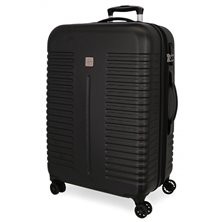 Maleta Mediana Roll Road India rígida 70cm Negro