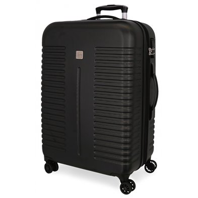 Maleta Mediana Roll Road India rígida 70cm Negro