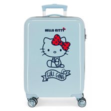 Maleta de Cabina Girl Gang Hello Kitty rígida 55cm Azul Claro