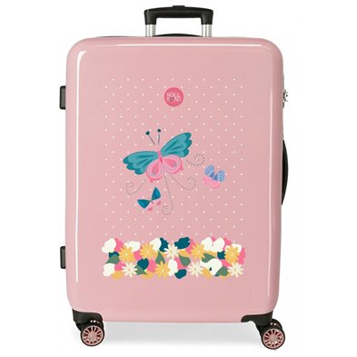 Maleta mediana Roll Road Precious Flower rígida 68cm
