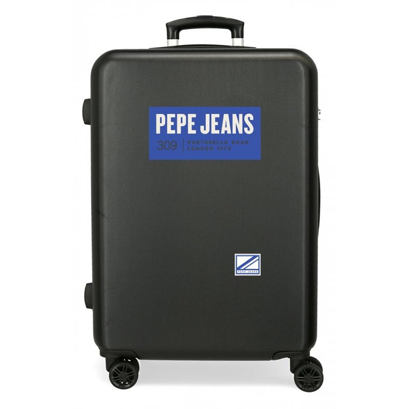 Maleta Mediana Pepe Jeans Darren rígida 65cm azul negro
