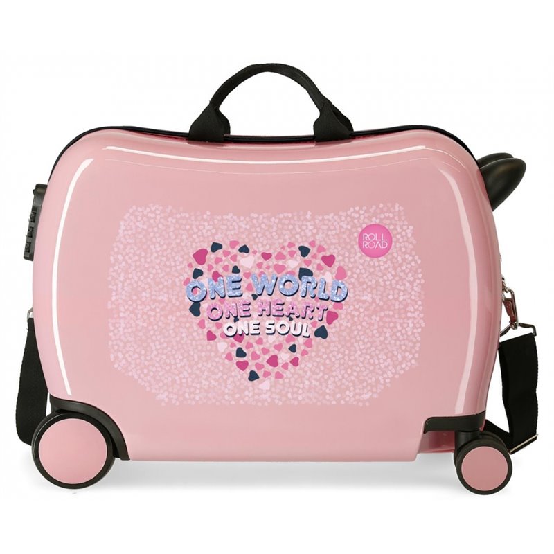 Maleta infantil Roll Road One World 2 ruedas multidireccionales nude