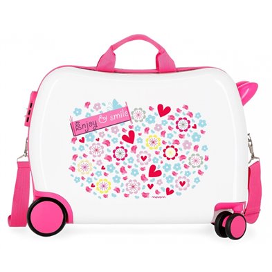 Maleta infantil 2 ruedas multidireccionales Movom Enjoy and Smile
