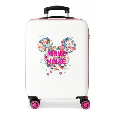 Maleta de cabina Minnie rígida 55cm Sunny Day Flores Fucsia