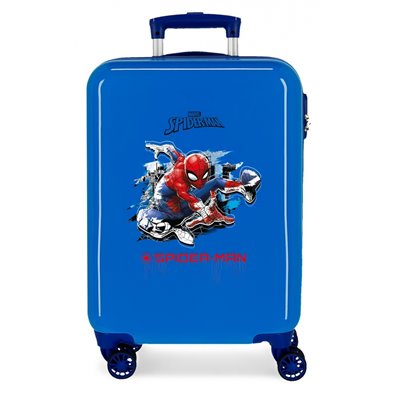 Maleta de cabina rígida Spiderman Geo Azul