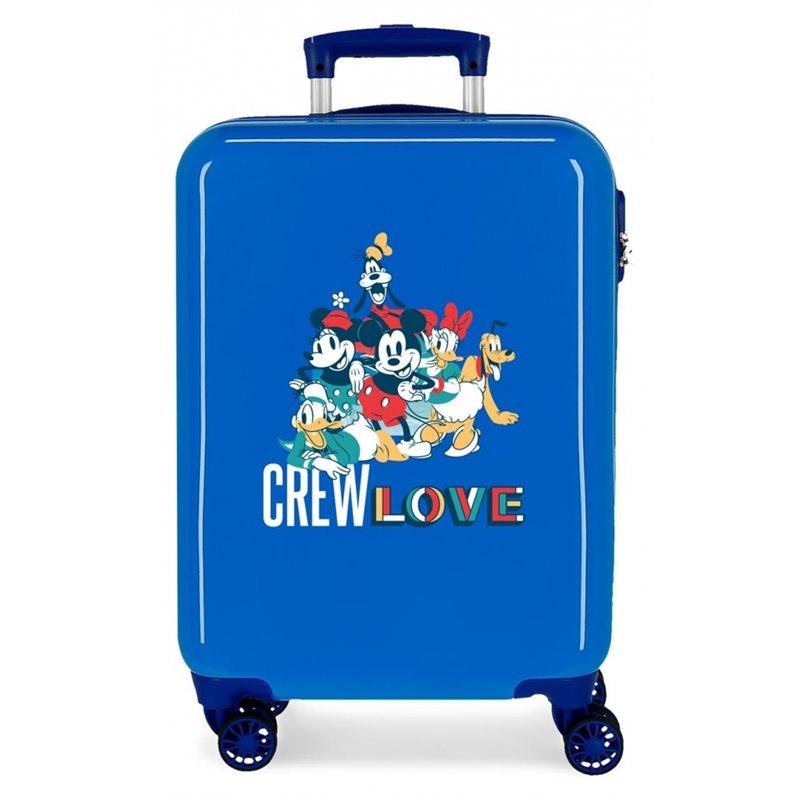 Maleta de Cabina Mickey Crew Love rígida 55cm Azul