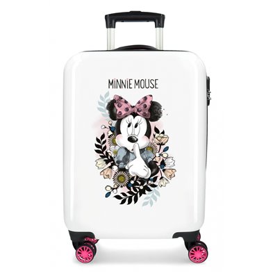 Maleta de cabina Minnie Style flores rígida 55cm