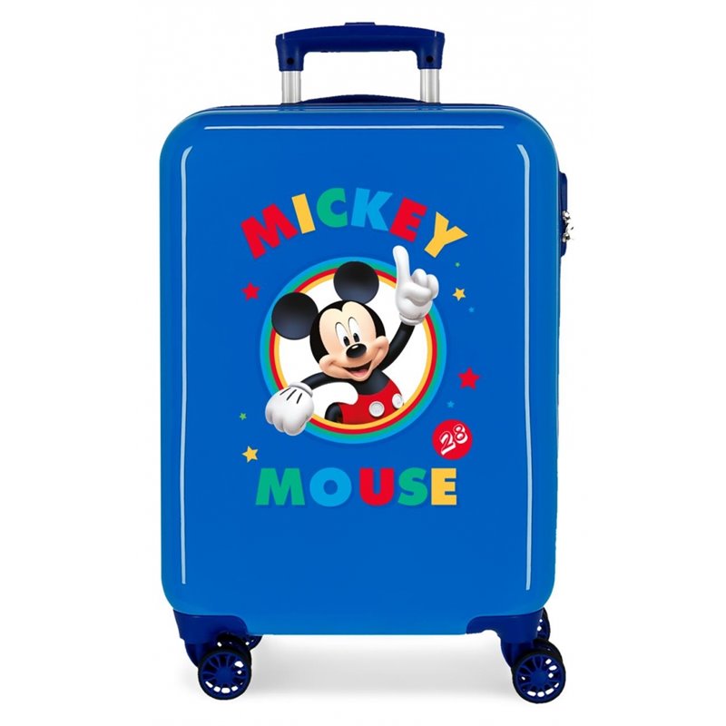 Maleta de cabina rígida Cirkle Mickey Azul
