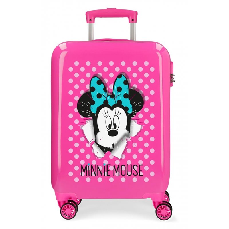 Maleta de cabina Minnie rígida 55cm Sunny Day Fucsia