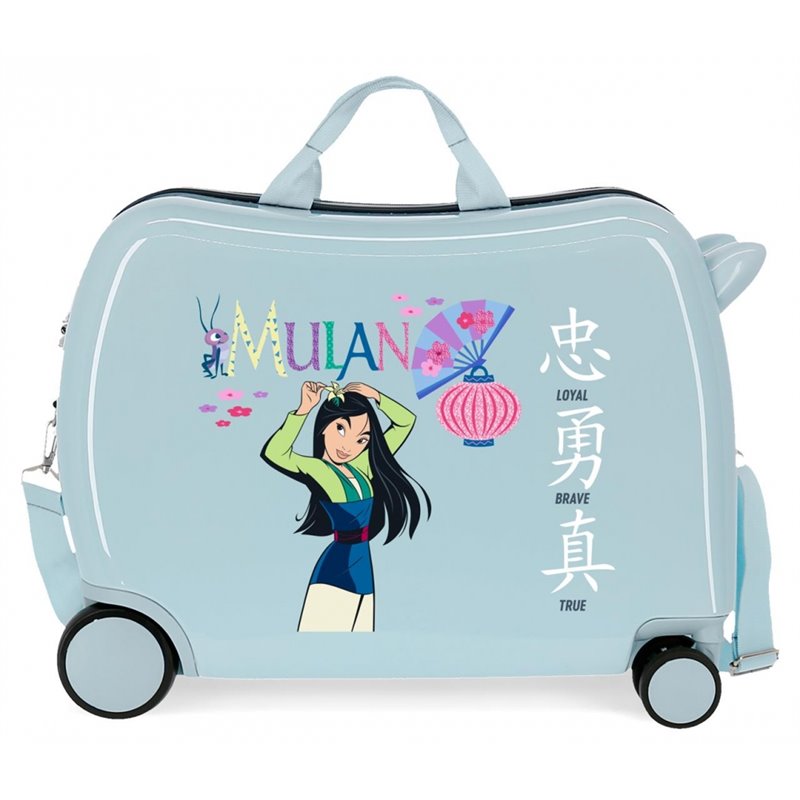 Maleta infantil 2 ruedas multidireccionales Mulan Princess Celebration