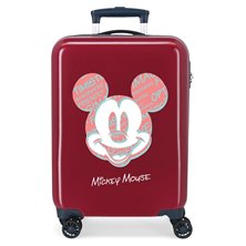 Maleta de cabina Mickey Always Be Kind rígida 55cm Granate