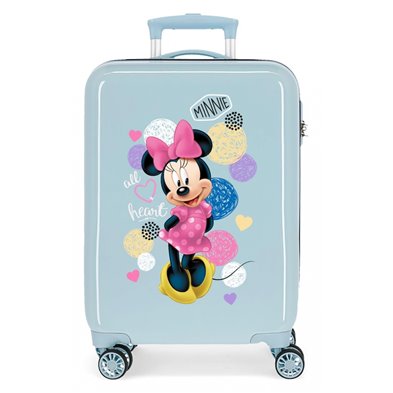 Maleta de cabina rígida Love Minnie Azul