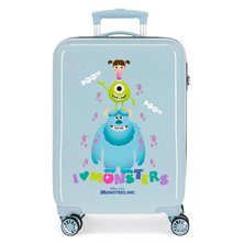 Maleta de Cabina Monsters Boo! rígida 55cm Azul claro