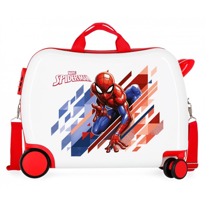 Maleta infantil 2 ruedas multidireccionales Spiderman Geo