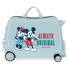 Maleta infantil 2 ruedas multidireccionales Mickey Always Original Azul claro