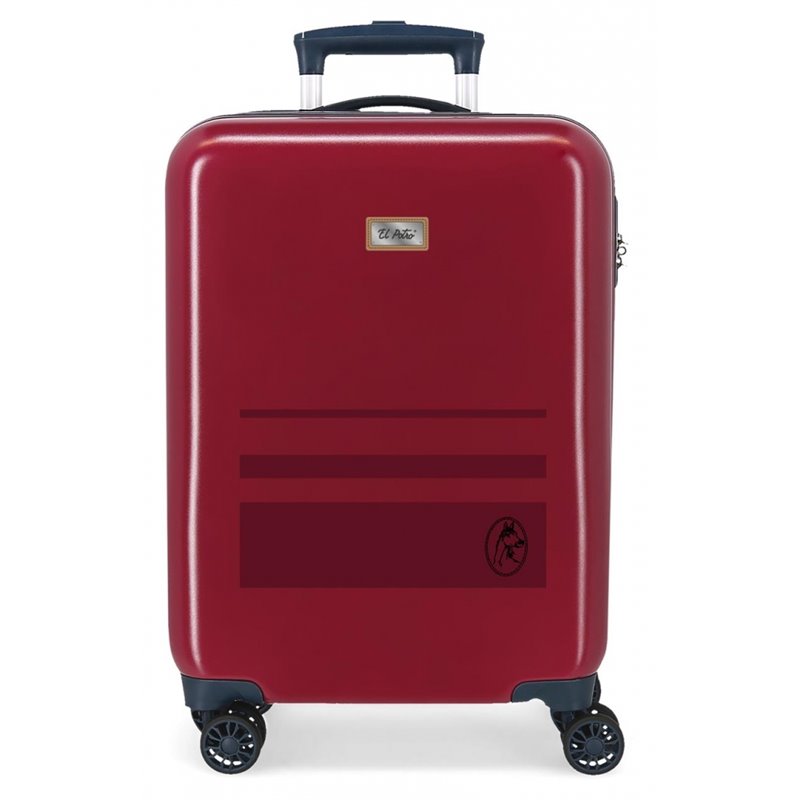 Maleta de cabina EL POTRO Chic rígida 55cm Rojo Granate