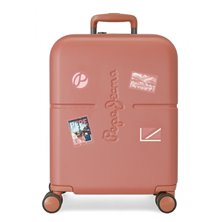 Maleta de cabina Pepe Jeans Chest terracota rígida 55cm