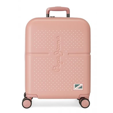 Maleta de cabina Pepe Jeans Laila rosa claro rígida 55cm