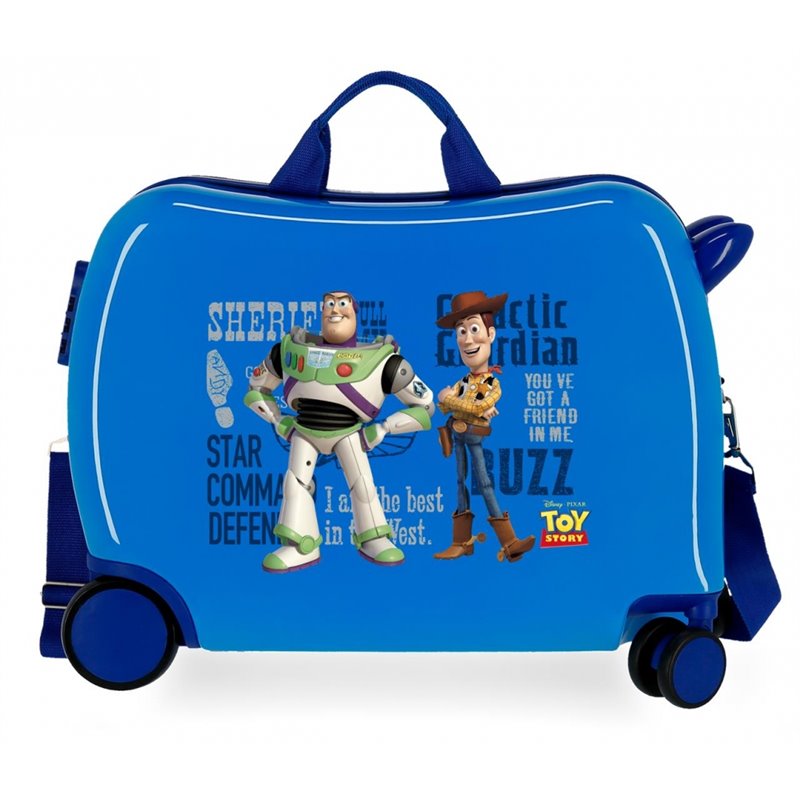 Maleta infantil 2 ruedas multidireccionales Toy Story You´ve got a Friend on me Azul