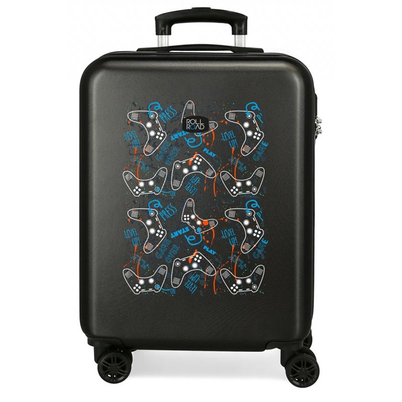 Maleta de Cabina Roll Road Gamers rígida 55cm negro