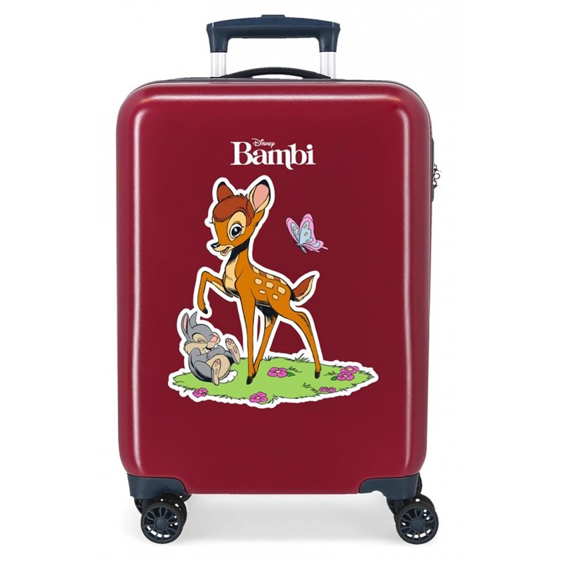 Maleta de cabina Bambi rígida 55 cm Granate