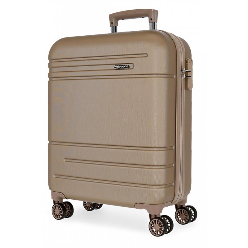 Maleta de cabina Movom Galaxy rígida 55cm Champagne