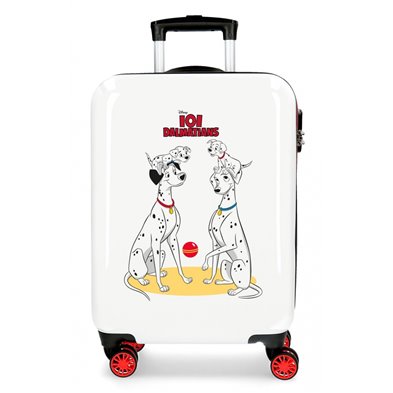 Maleta de cabina Dalmatians Family rígida 55 cm Blanco