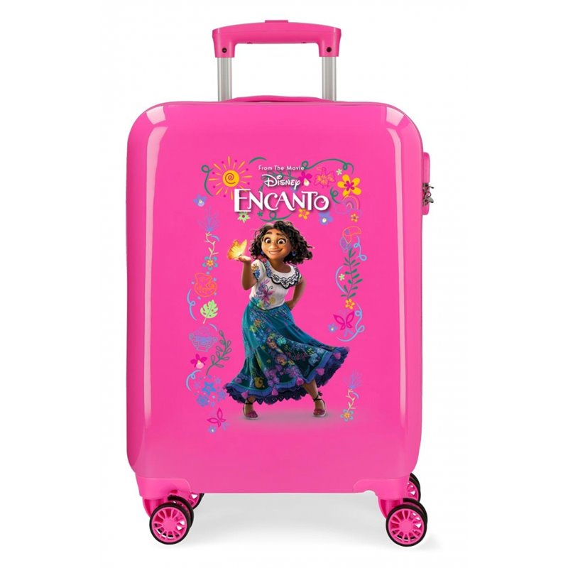Maleta de cabina Encanto Mirabel rígida 55 cm Fucsia
