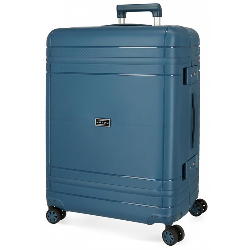 Maleta Mediana Movom Dimension Rígida 66cm Marino