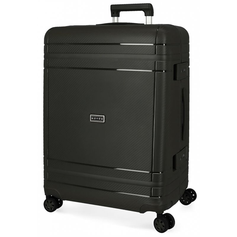 Maleta Mediana Movom Dimension Rígida 66cm Negro