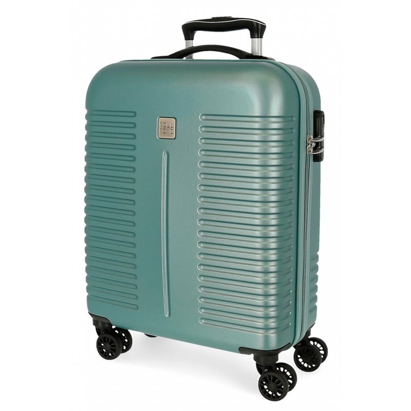 Maleta de cabina Roll Road India Rígida 55cm Turquesa