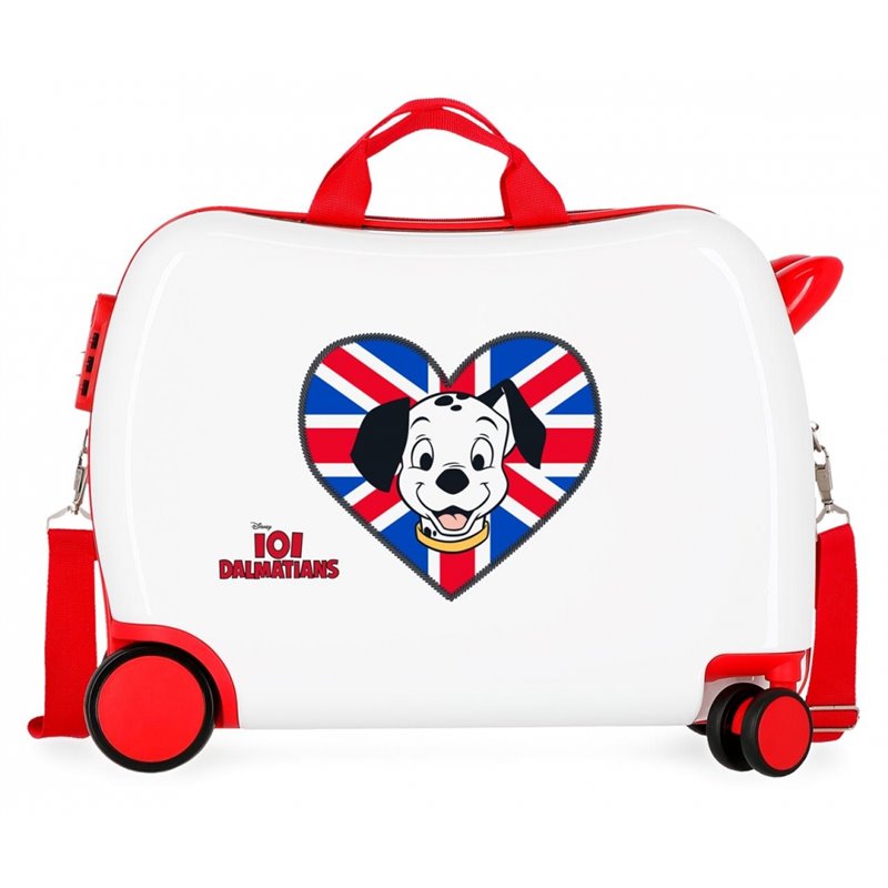 Maleta infantil 2 ruedas multidireccionales Dalmatians Lucky