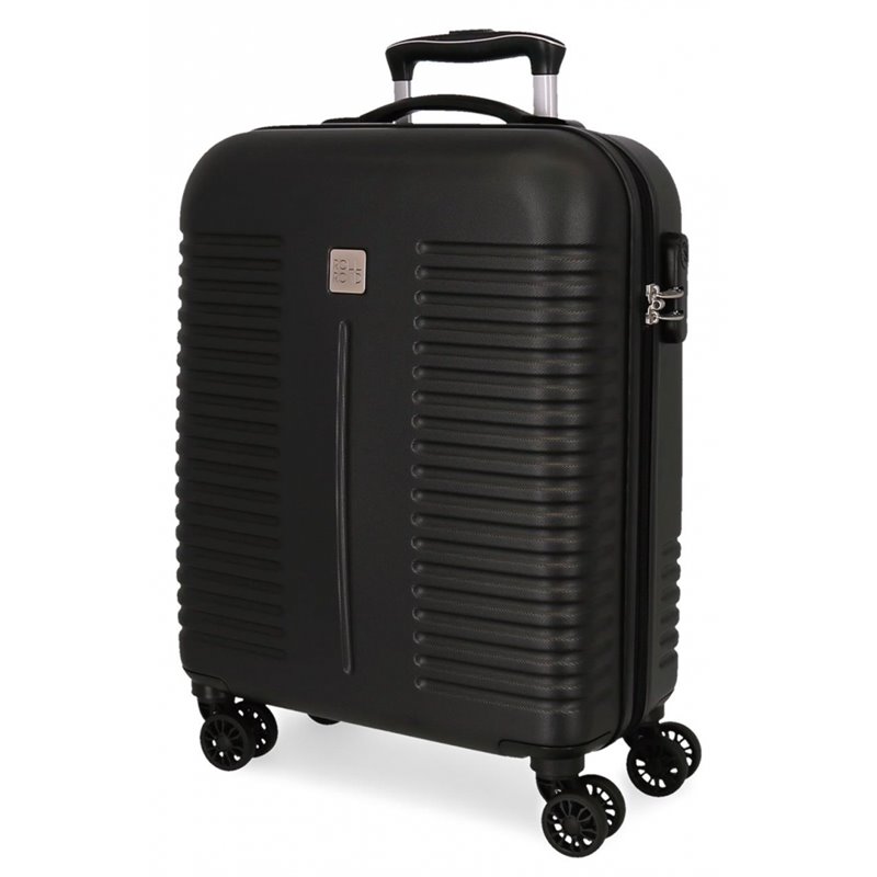 Maleta de cabina Roll Road India Rígida 55cm Negro