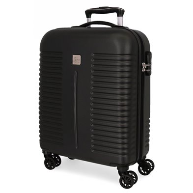 Maleta de cabina Roll Road India Rígida 55cm Negro