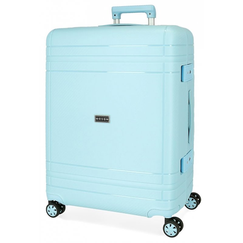 Maleta Mediana Movom Dimension Rígida 66cm Turquesa